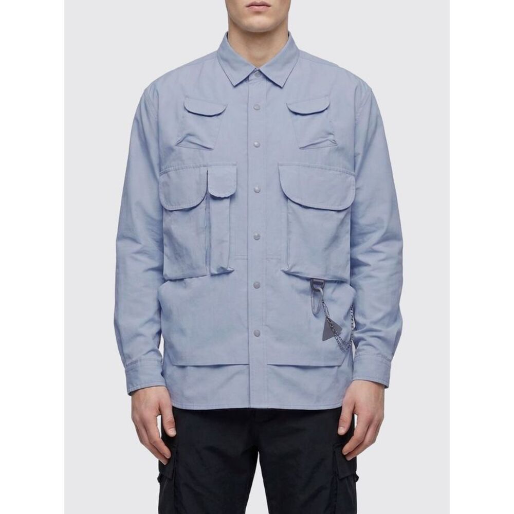 And Wander Shirt Men Gnawed Blue